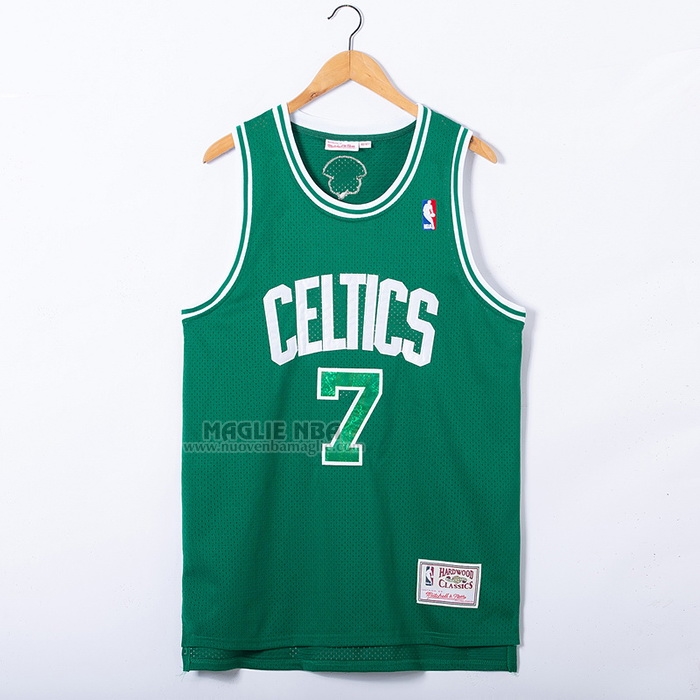 Maglia
 Jaylen Brown NO 7 Boston Celtics Hardwood Classics Snakeskin 2021 Verde
